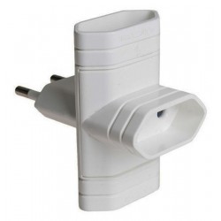 CLAVIJA TRIPLE 10A BLANCA BLS