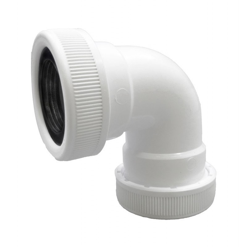 color blanco tecuro Codo de salida de 40 mm de diámetro con aireador de tubo polipropileno 