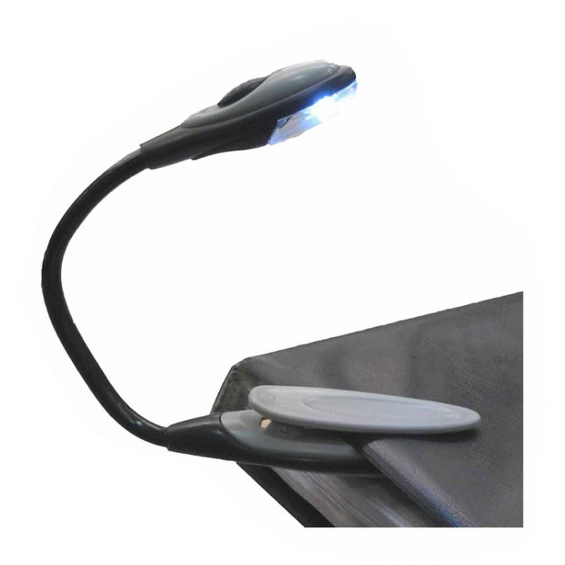 TOPELEK Lámpara de Lectura 7 LED 9 Niveles de Intensidades Flexo de Pinza Lampara Recargable con Cable USB Bolsa para Kindle Ebook 