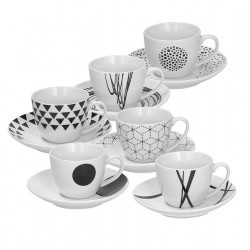 SET 6 TAZAS METROPOL GRAPHIC - TOGNANA