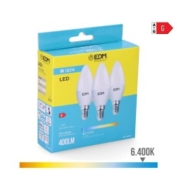 LAMPARA LED VELA 5W E14...