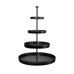 SOPORTE 4 PISOS NEGRO ASA