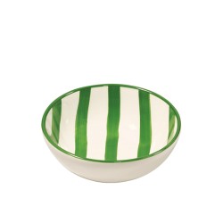 BOWL RIGHE VERDE ZAFFERANO