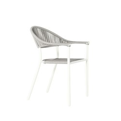 SILLA MELK BLANCO/GRIS