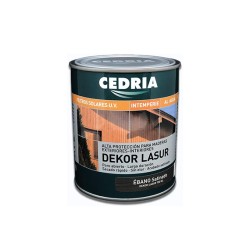 LASUR DEKOR EBANO 750ML CEDRIA