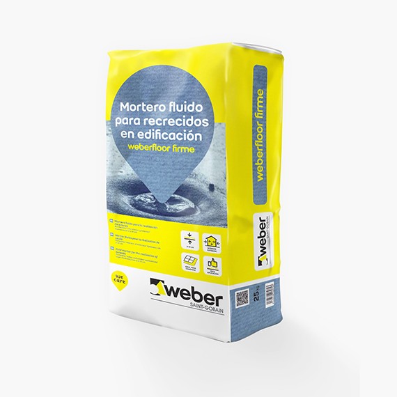 MORTERO AUTONIVELANTE FIRME 25KG WEBER