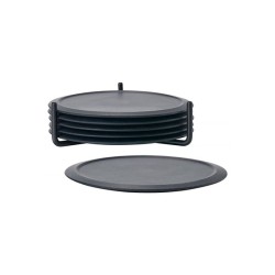 POSAVASOS CON SOPORTE NEGRO...