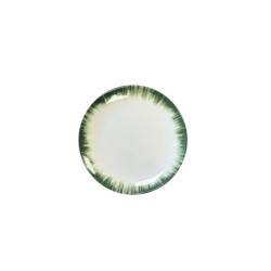 PLATO POSTRE IRIS VERDE 21CM