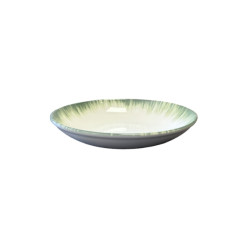 PLATO HONDO IRIS VERDE 22 CM