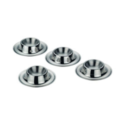 SET 4 HUEVERAS DE ACERO...